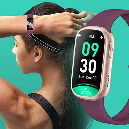 Smartwatch | IP68 Waterproof | 7-Day Battery | Android & iOS | White, Blue, Burgundy & Purple