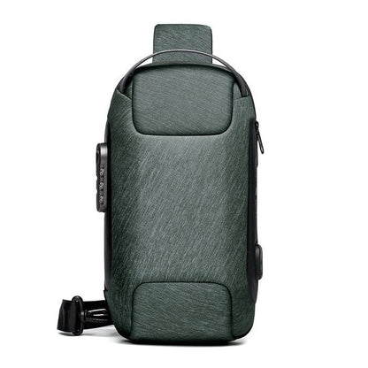 Waterproof Crossbody Bag | Anti-Theft Hidden Zip | USB 3.0 Charging Port | Oxford | Unisex