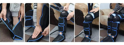 360° Leg Compression Massager | Knee Heat | 6 Modes | Full Leg Coverage | Cordless