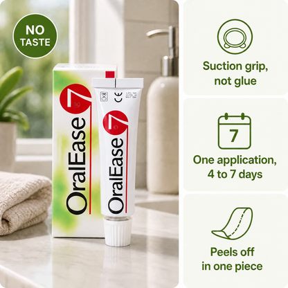 Herena OralEase™ | Stop Denture Slipping 100% - All-Day Secure Hold
