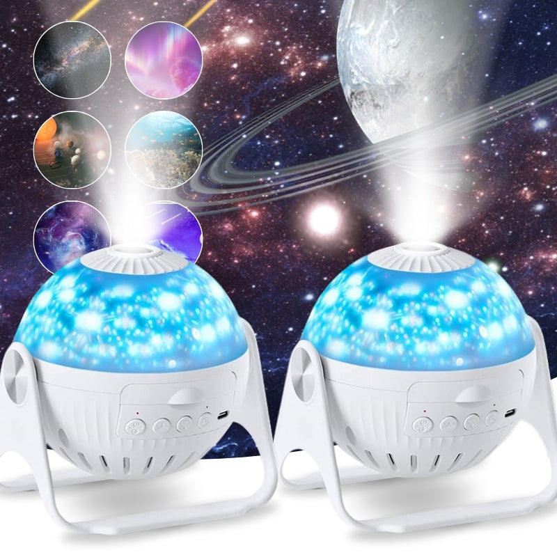 Galaxy Star Projector | 7 Lighting Modes | LED Night Light | USB Powered | Bedroom & Home Decor