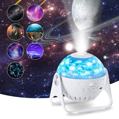 Galaxy Star Projector | 7 Lighting Modes | LED Night Light | USB Powered | Bedroom & Home Decor