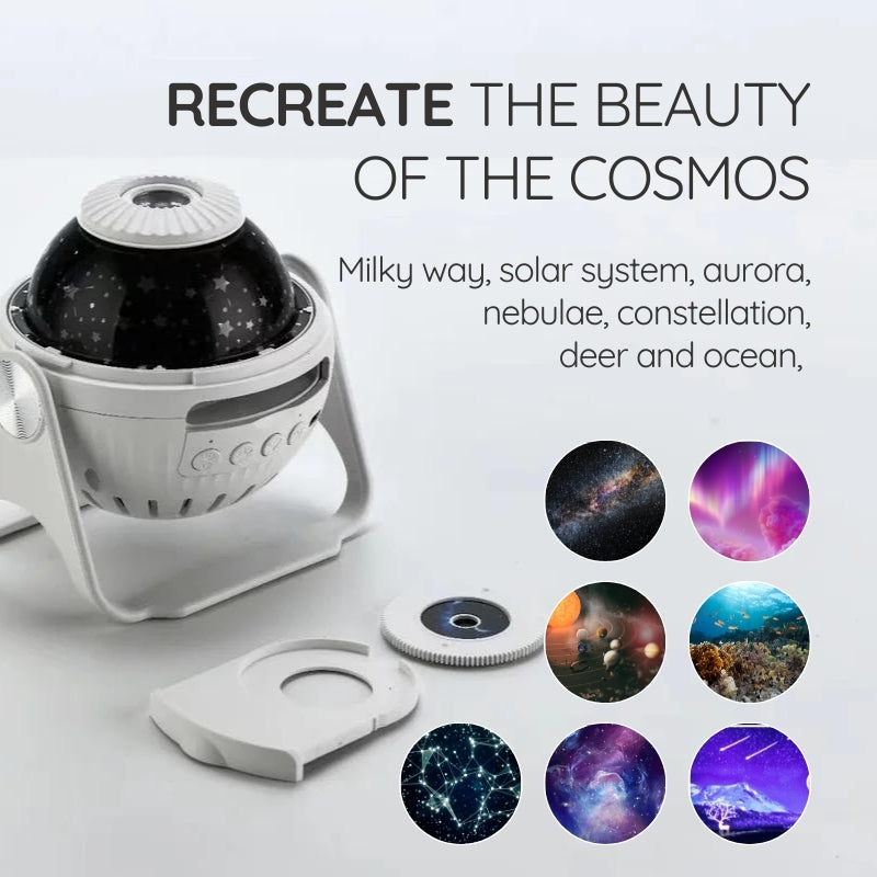 Galaxy Star Projector | 7 Lighting Modes | LED Night Light | USB Powered | Bedroom & Home Decor