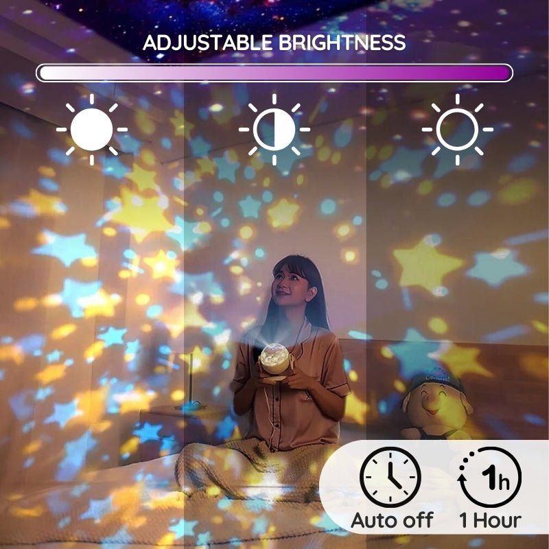 Galaxy Star Projector | 7 Lighting Modes | LED Night Light | USB Powered | Bedroom & Home Decor