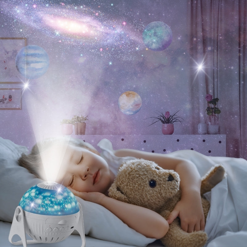 Galaxy Star Projector | 7 Lighting Modes | LED Night Light | USB Powered | Bedroom & Home Decor