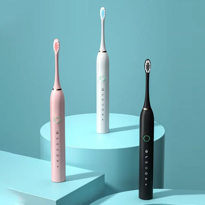 Sonic Electric Toothbrush | 4 Brush Heads & Storage Box | Rechargeable Adult Design