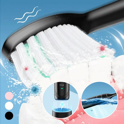 Sonic Electric Toothbrush | 4 Brush Heads & Storage Box | Rechargeable Adult Design