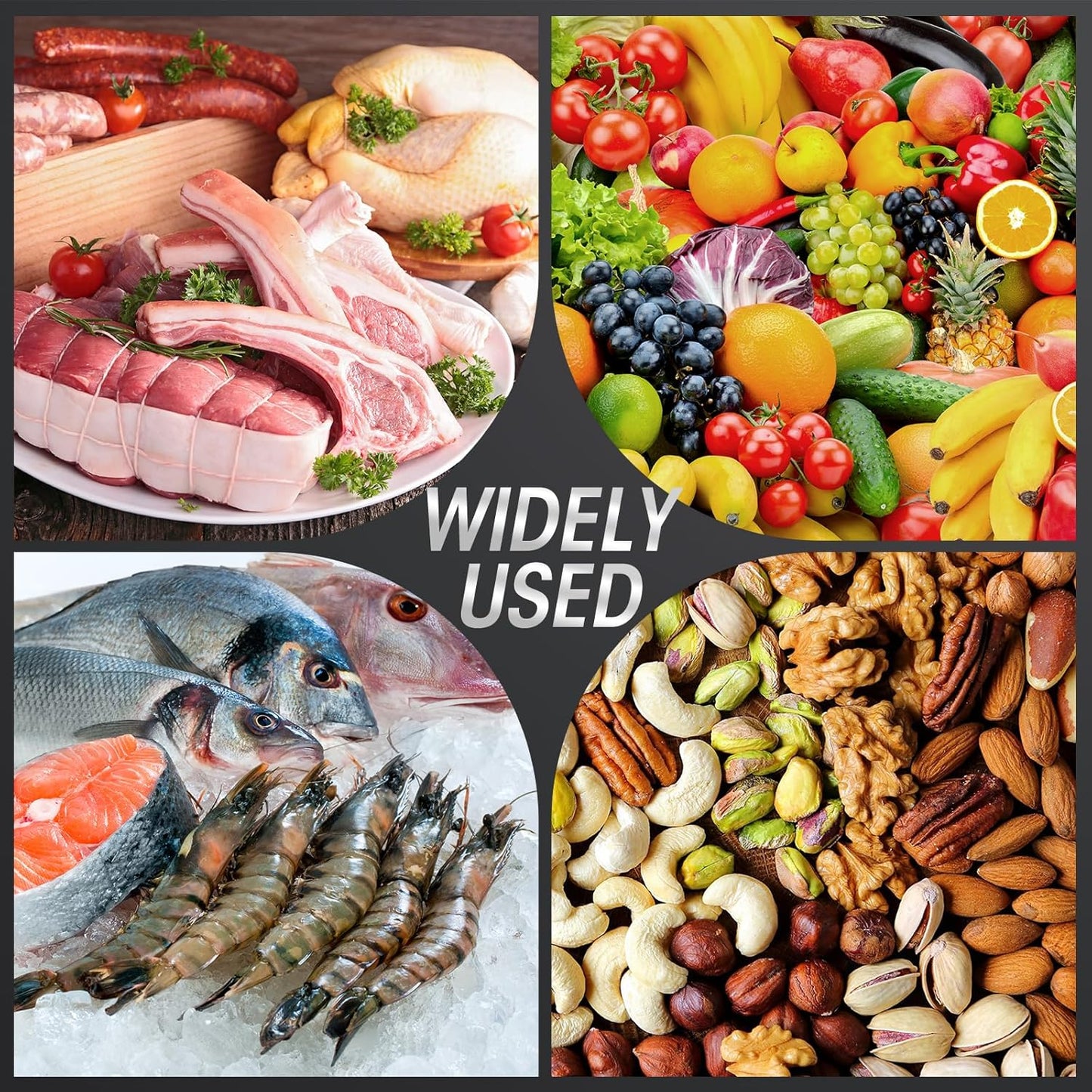 Vacuum Sealer | Built-In Bag Cutter | LED Indicator | Dry & Moist Food | 15 Bags Included