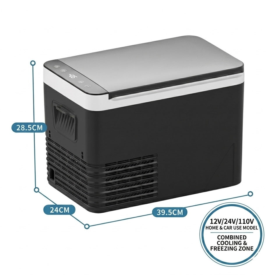 Portable Car Refrigerator | -18°C Compressor Cooling | 42mm Insulation | Car & Home Use