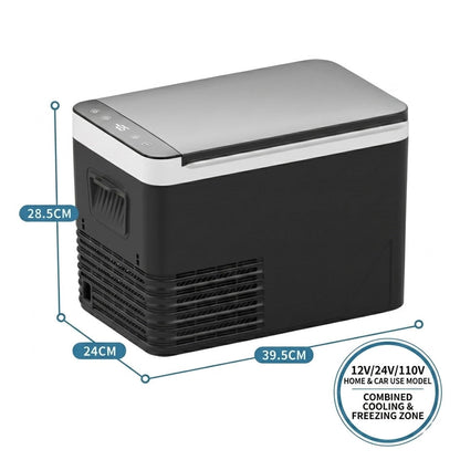 Portable Car Refrigerator | -18°C Compressor Cooling | 42mm Insulation | Car & Home Use