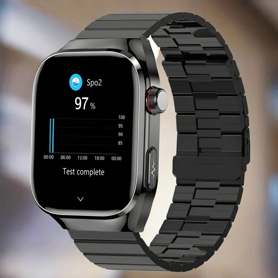 ECG Smart Watch | 2.04" AMOLED | IP68 | Bluetooth Calling | 650mAh | Heart Rate & Sleep