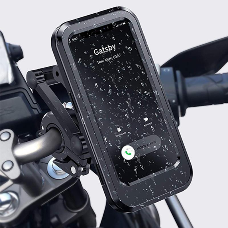 Bike Phone Mount | 5000mAh Power Bank Option | Handlebar 22-28.5mm | Waterproof Touchscreen Cover