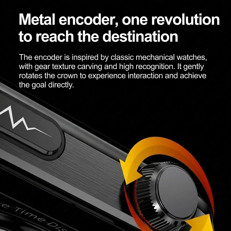 ECG Smart Watch | 2.04" AMOLED | IP68 | Bluetooth Calling | 650mAh | Heart Rate & Sleep