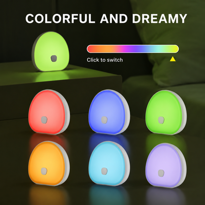 Baby White Noise Machine | RGB Night Light | Rechargeable Soothing Sound Lamp