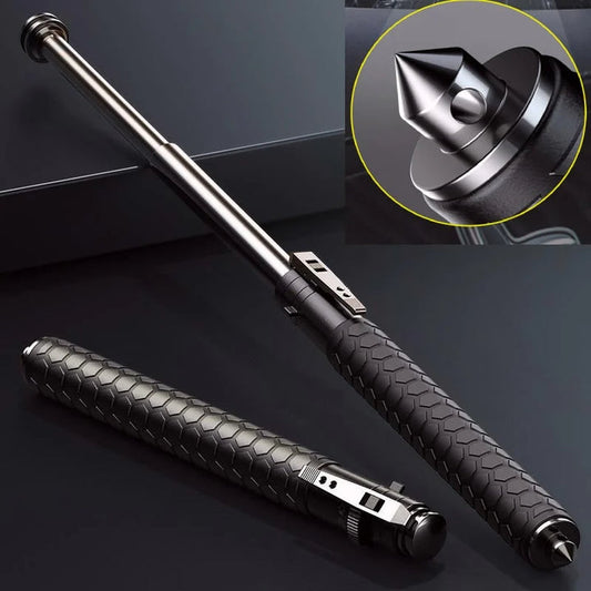 Walking Stick | Automatic Self-Defence | Folding | Anti-Slip Grip | Hiking & Urban Use