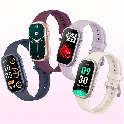 Smartwatch | IP68 Waterproof | 7-Day Battery | Android & iOS | White, Blue, Burgundy & Purple