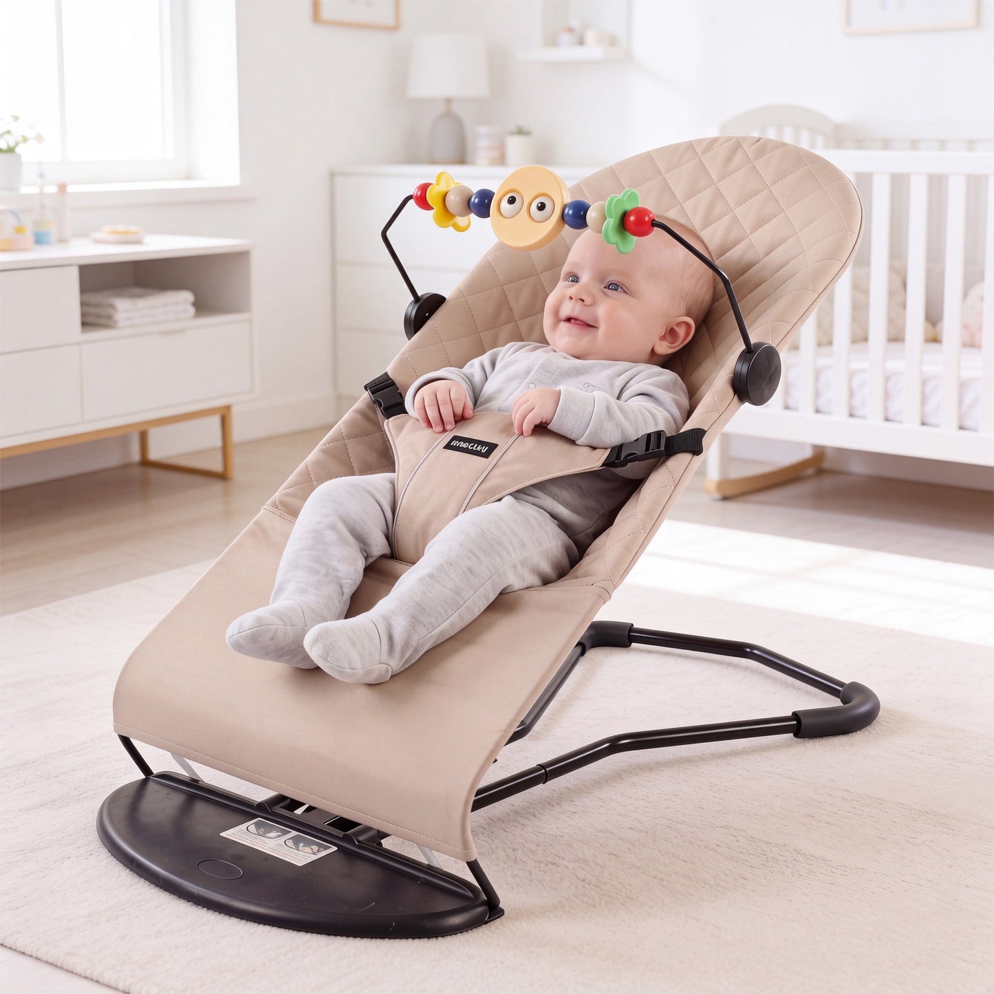 Baby Bouncer & Rocker | Adjustable Recline | Soothing Infant Seat