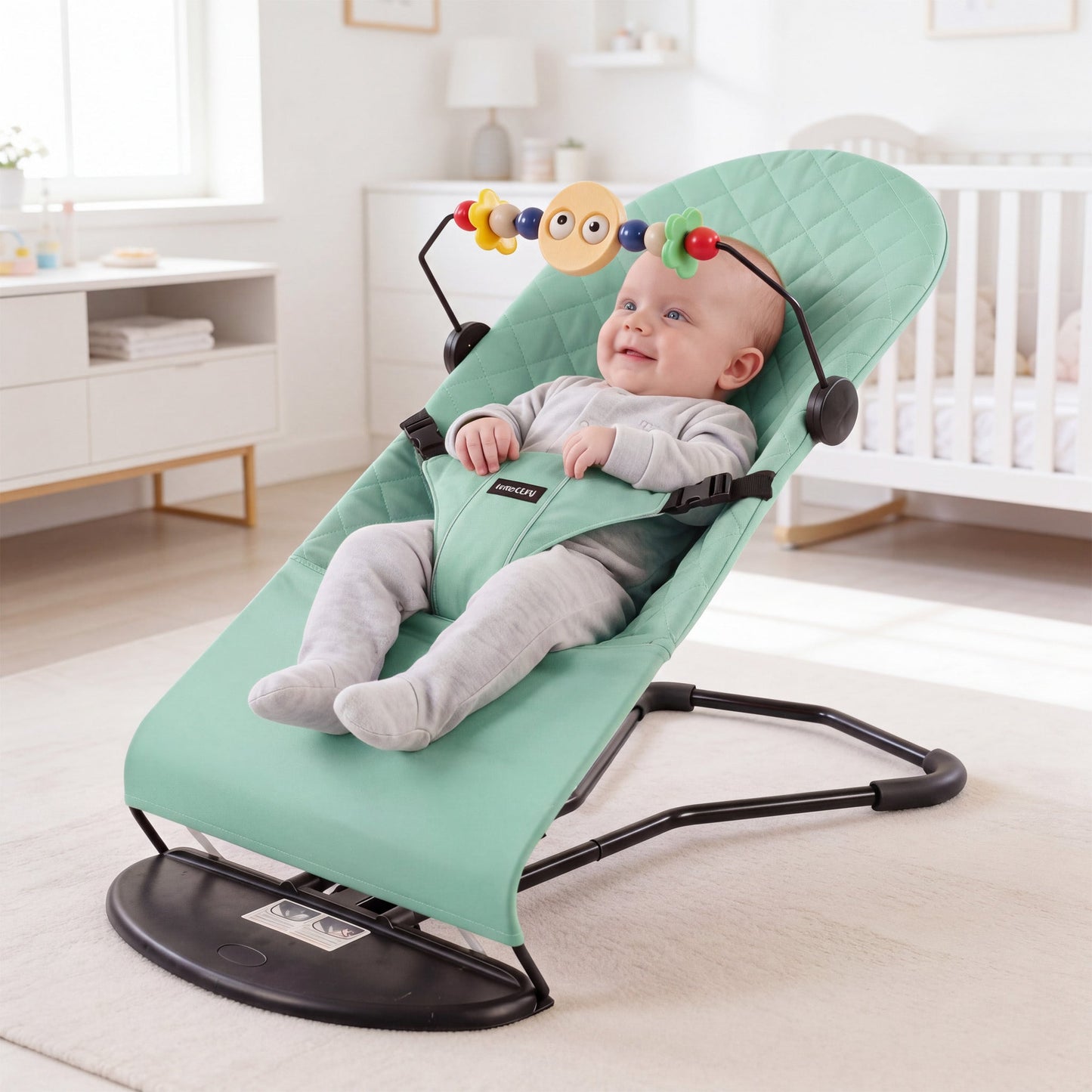 Baby Bouncer & Rocker | Adjustable Recline | Soothing Infant Seat