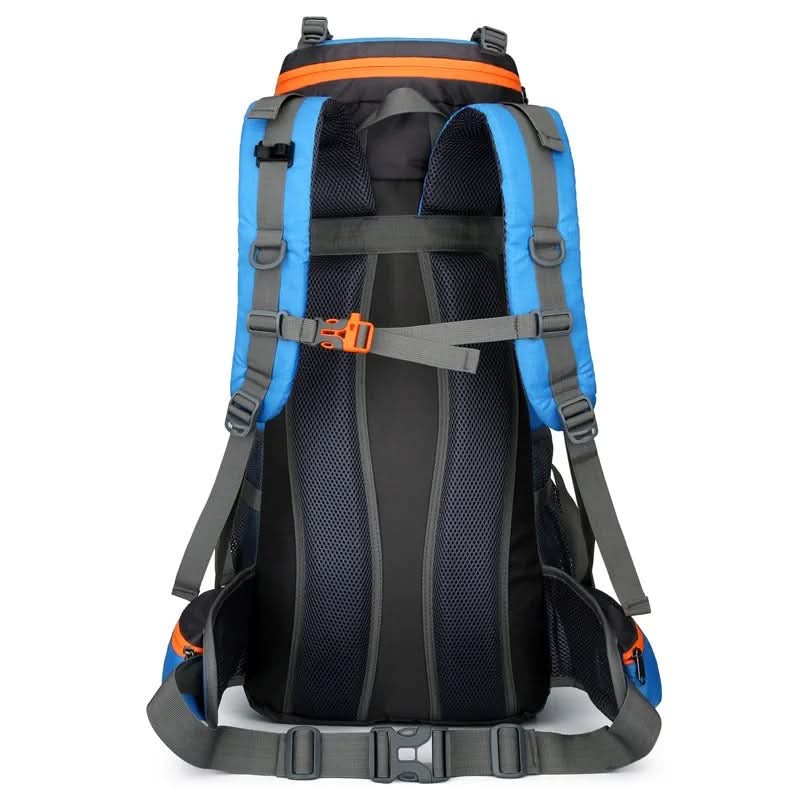 70L Tactical Backpack | Waterproof Nylon | Padded Straps | Dark Blue, Light Blue & Black