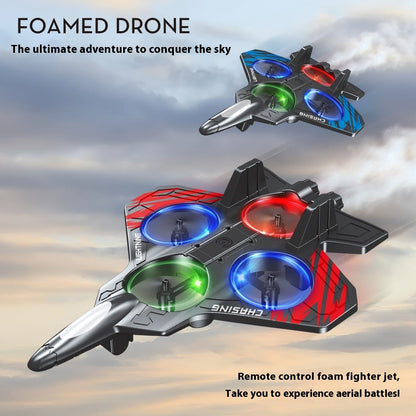 Kids LED Foam Drone | Crash-Resistant | Remote Control | Beginner | Ages 5+ | Blue & Red