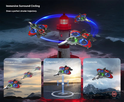 Kids LED Foam Drone | Crash-Resistant | Remote Control | Beginner | Ages 5+ | Blue & Red