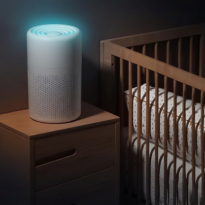 Air Purifier | True HEPA | Three-Stage Filtration | 25 dB | Portable | Home & Bedroom Use