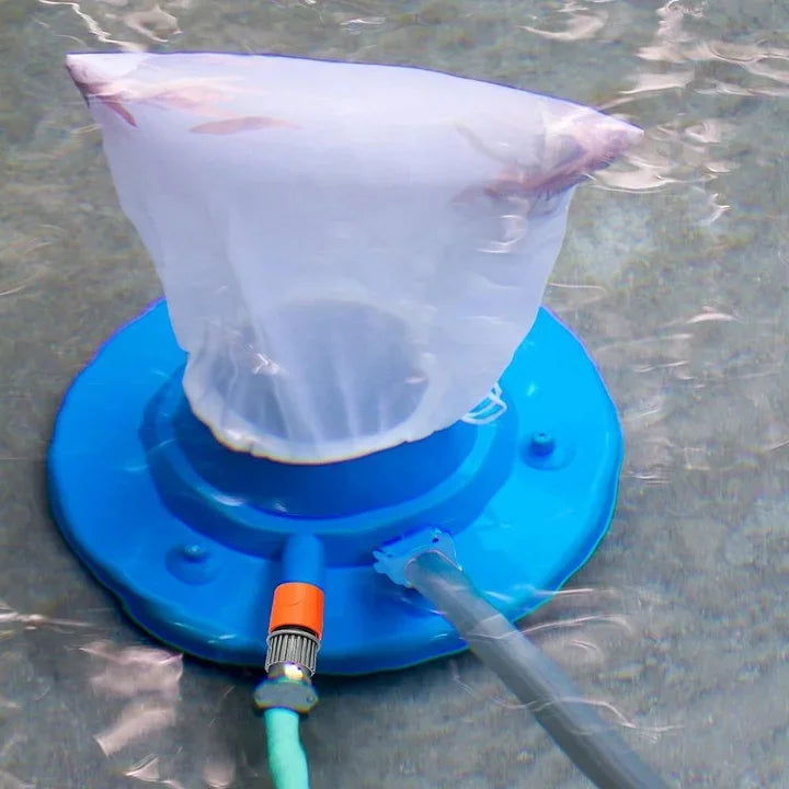 Pool Vacuum Cleaner | Hose-Powered Suction | Chemical-Free | Reusable Filter Bag | Pools & Spas