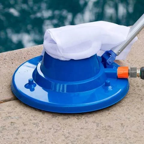 Pool Vacuum Cleaner | Hose-Powered Suction | Chemical-Free | Reusable Filter Bag | Pools & Spas