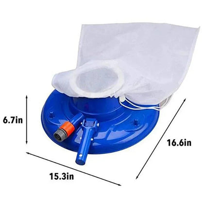 Pool Vacuum Cleaner | Hose-Powered Suction | Chemical-Free | Reusable Filter Bag | Pools & Spas