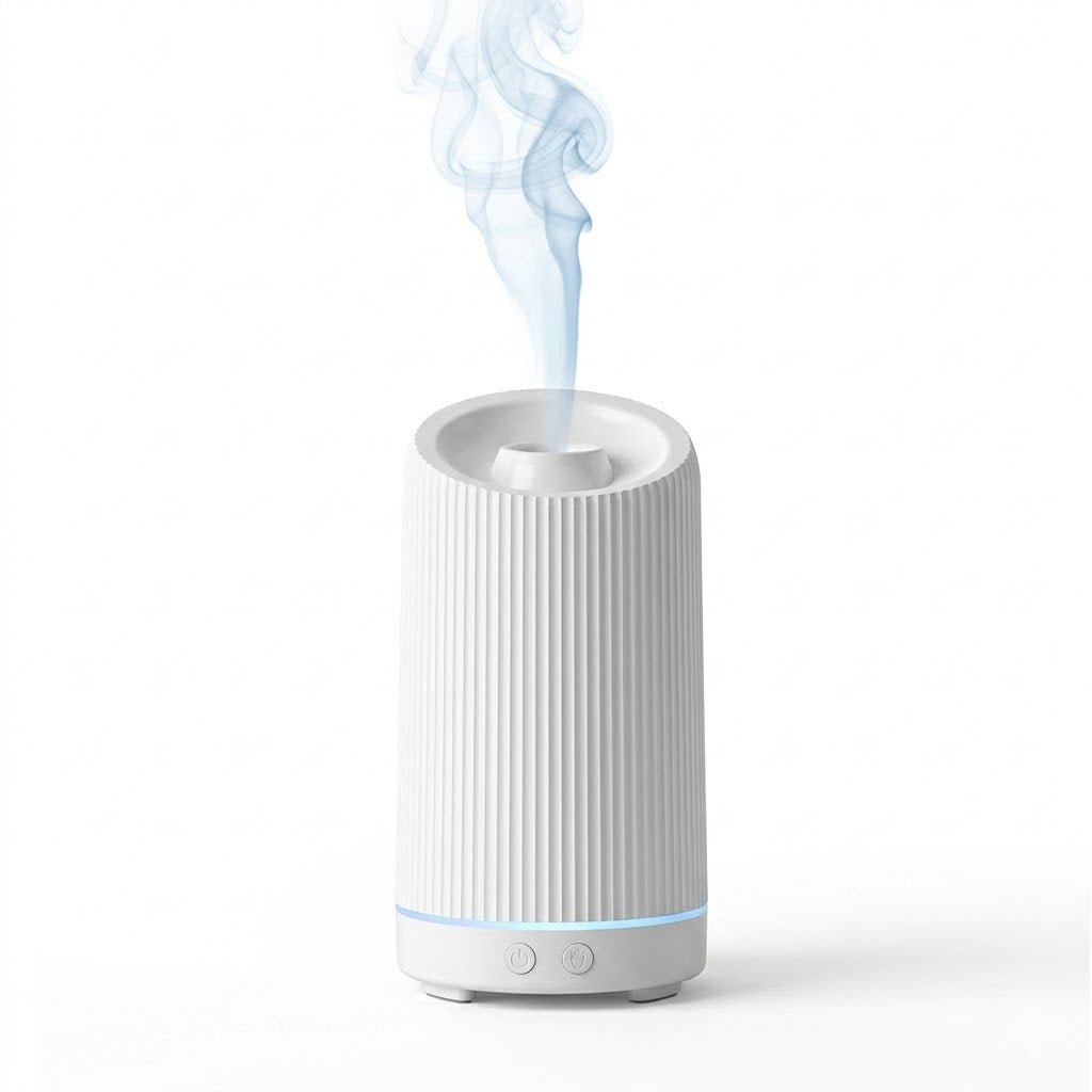 Cool Mist Humidifier & Diffuser | 100ml | 36dB | 8hr+ | Remote Control | White & Wood Grain