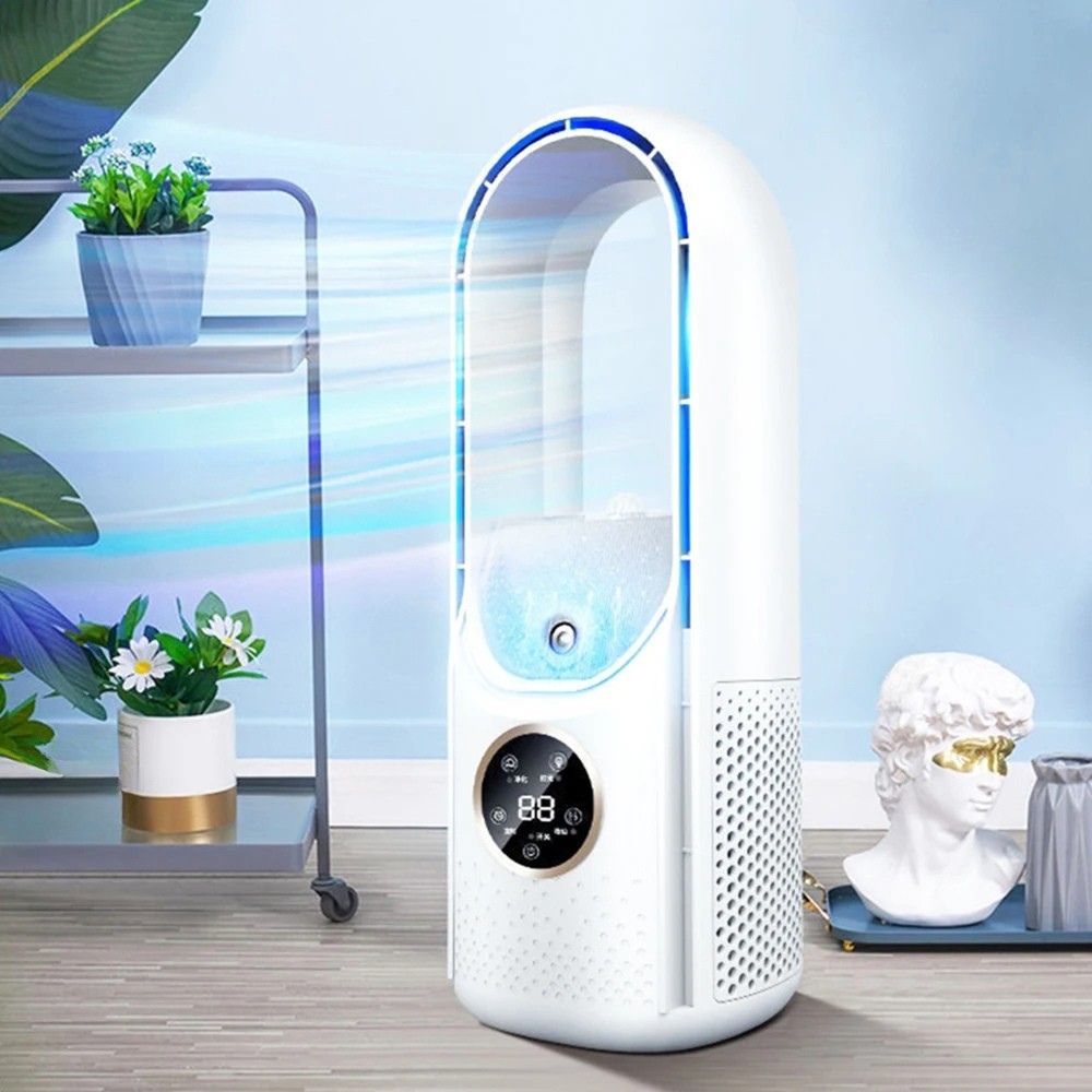 Bladeless Personal Air Cooler | LED Display | Compact Desktop | Quiet Operation