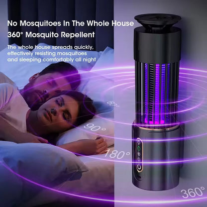 Indoor Insect Trap | 365nm UV & 3000V Grid | 200m² Coverage | 3 Timer Modes | Night Light | USB