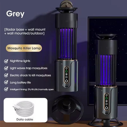 Indoor Insect Trap | 365nm UV & 3000V Grid | 200m² Coverage | 3 Timer Modes | Night Light | USB