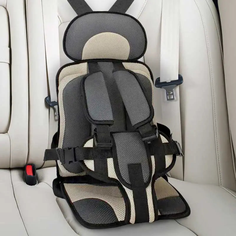 Child Car Seat Cushion | Integrated Seatbelt Guide | Ages 0–12 | Small & Large | 8 Colours