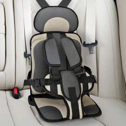 Child Car Seat Cushion | Integrated Seatbelt Guide | Ages 0–12 | Small & Large | 8 Colours