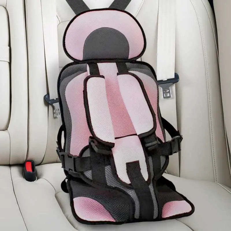 Child Car Seat Cushion | Integrated Seatbelt Guide | Ages 0–12 | Small & Large | 8 Colours