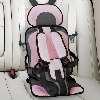 Child Car Seat Cushion | Integrated Seatbelt Guide | Ages 0–12 | Small & Large | 8 Colours