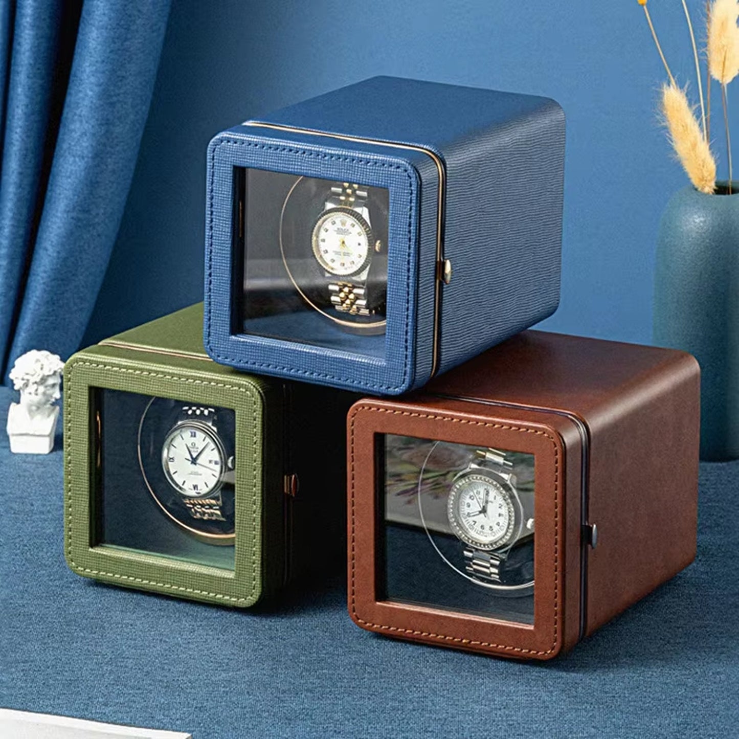 Automatic Watch Winder | 5 Rotation Modes | USB-C | Japanese Motor | PU Leather | 5 Colours