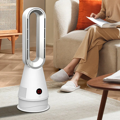 Bladeless 2-in-1 Space Heater & Fan | 80° Oscillation | Remote Control | Timer