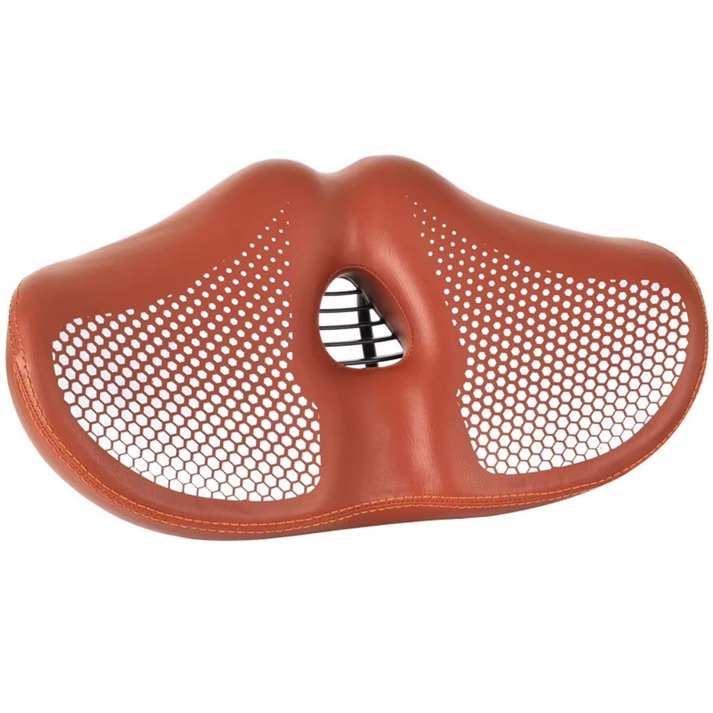 Noseless Bike Seat | Oversized | Shock Absorption | Optional LED Light | Black & Brown