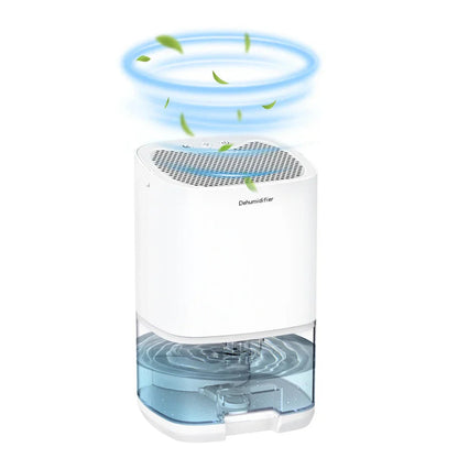 Portable Dehumidifier & Air Purifier | 1000ml Tank | Anion Filter | Night Light | ≤45dB