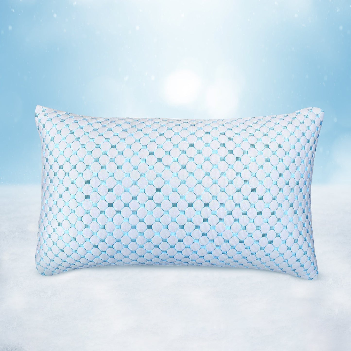 Cooling Gel Pillow | Ergonomic Contour | Ice Silk Cover | Three Sizes | Side Sleeper