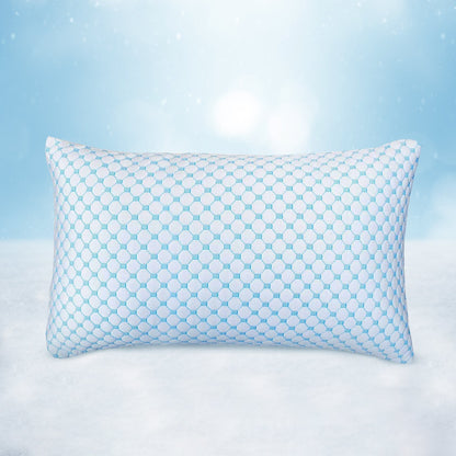 Cooling Gel Pillow | Ergonomic Contour | Ice Silk Cover | Three Sizes | Side Sleeper