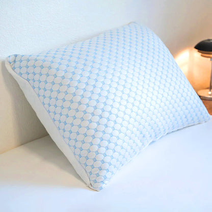 Cooling Gel Pillow | Ergonomic Contour | Ice Silk Cover | Three Sizes | Side Sleeper
