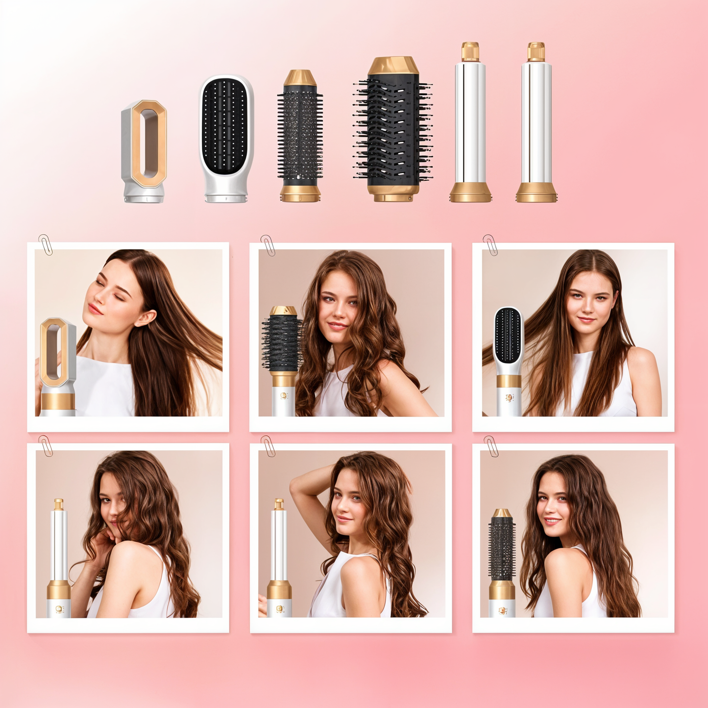 5-in-1 Hair Dryer Styler | Ionic Technology | Multiple Styling Attachments