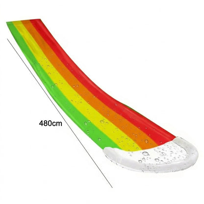 Garden Water Slide | 480×76cm | Built-In Spray | Splash Pool | No Inflation | Ages 8+