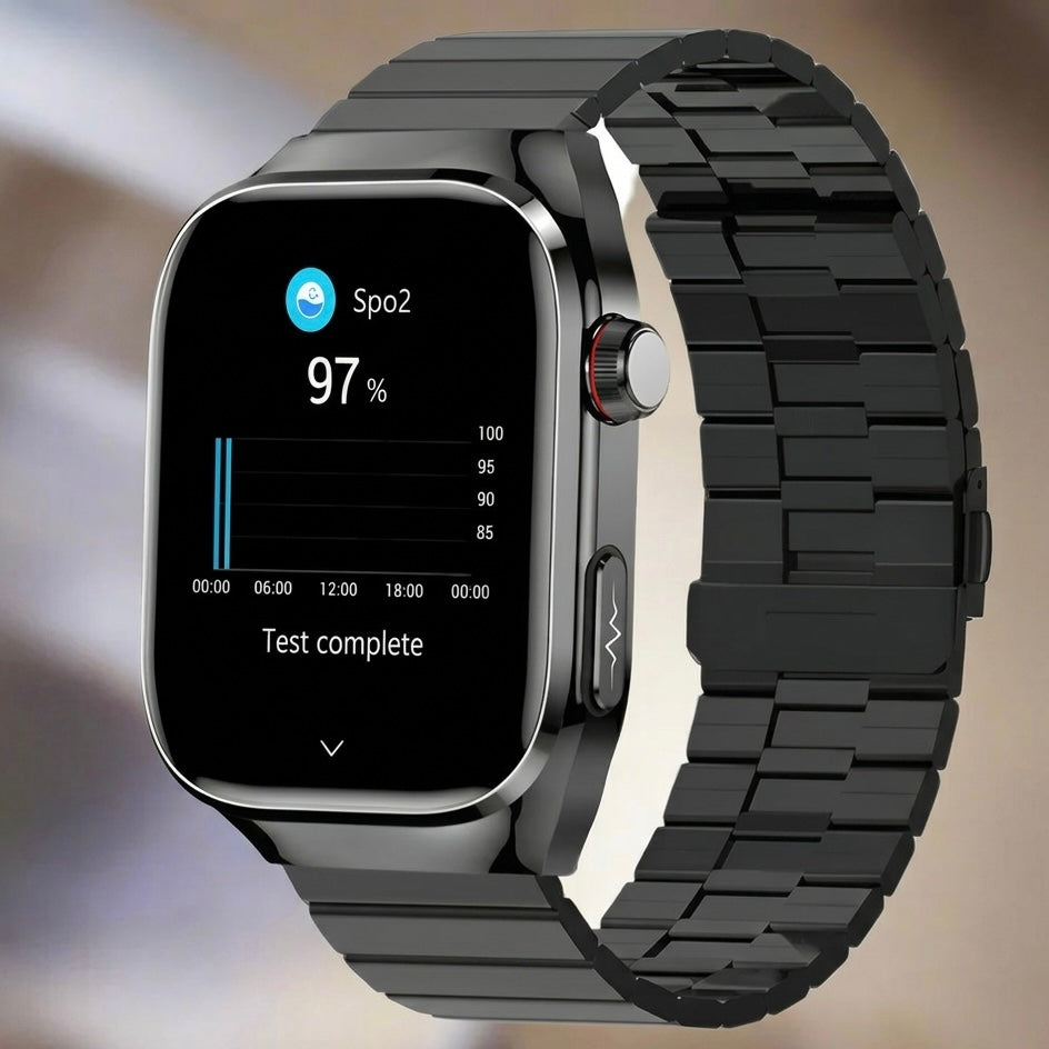 ECG Smart Watch | 2.04" AMOLED | IP68 | Bluetooth Calling | 650mAh | Heart Rate & Sleep