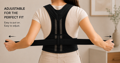 Posture Corrector | Cross-Back Support | Breathable Neoprene | Adjustable | S–3XL | Men & Women