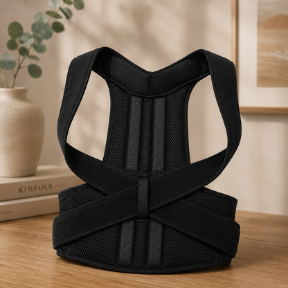 Posture Corrector | Cross-Back Support | Breathable Neoprene | Adjustable | S–3XL | Men & Women