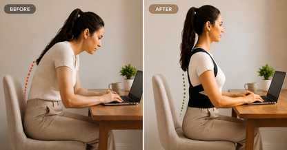 Posture Corrector | Cross-Back Support | Breathable Neoprene | Adjustable | S–3XL | Men & Women